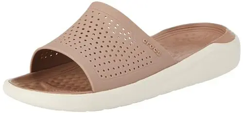 Produktbild: Crocs Unisex Erwachsene LiteRide Slide Badeschlappen, Latte/Stucco, 37/38 EU