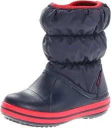 Produktbild: Crocs Unisex Kinder Winter Puff Boot Kids Stiefel, Navy/Red, 28/29 EU