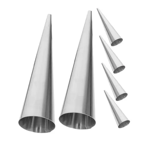 Produktbild: Croissant-backformen 6er-set Kulfi-formen Aus Edelstahl Für Hausgemachte Kuchen Und Gebäck