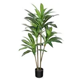 Produktbild: CROSOFMI künstlicher Drachenbaum 120cm künstliche Tropische Plastik Pflanze perfekte künstliche Pflanzen im Topf,Fake Plant deko für Wohnzimmer Balkon Schlafzimmer Büro Perfektes Einweihungsgeschenk