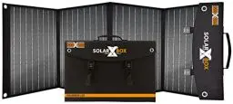 Produktbild: CROSS TOOLS Solarpanel faltbar 120W - Solarladegerät USB-C/USB3.0 (inkl. 5m Solarkabel, Camping, Festival, Vanlife, regenabweisend, Wandhalterung, Wirkungsgrad Solarzellen >22%) SOLARBOX 120, 68060