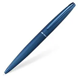 Produktbild: Cross ATX Kugelschreiber (Drehmechanik, gefrästes Diamantmuster, Strichstärke M, Schreibfarbe schwarz, inkl. Geschenkbox) dunkelblau gebürstet