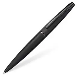 Produktbild: Cross ATX Kugelschreiber (Drehmechanik, gefrästes Diamantmuster, Strichstärke M, Schreibfarbe schwarz, inkl. Geschenkbox) gebürstetes schwarz