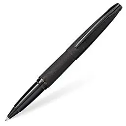 Produktbild: Cross ATX Rollerball (gefrästes Diamantmuster, Schreibfarbe schwarz, Strichstärke M, inkl. Geschenkbox) gebürstetes schwarz