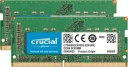 Produktbild: Crucial 64GB Kit (32GB x2) (DDR4, 2666 MT/s, CL19, SODIMM, 260-Pin) Arbeitsspeicher für Mac CT2K32G4S266M
