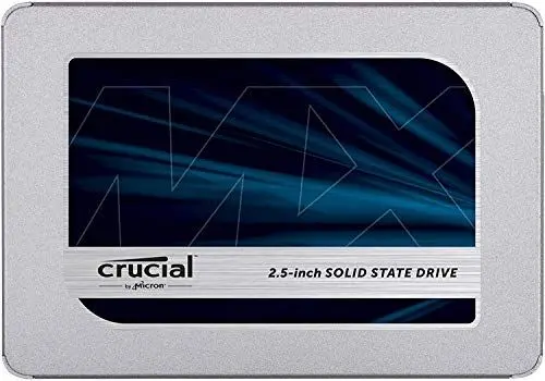 Produktbild: Crucial MX500 500GB CT500MX500SSD1(Z)-bis zu 560 MB/s (3D NAND, SATA, 2,5 Zoll, Internes SSD)Festkörper-Laufwerk