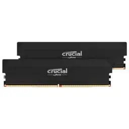 Produktbild: Crucial Pro DDR5 RAM 32GB Kit (2x16GB) 6000MHz CL36, Overclocking Gaming, Intel XMP 3.0 / AMD EXPO, PC Computer Arbeitsspeicher 32GB DDR5, Schwarz - CP2K16G60C36U5B