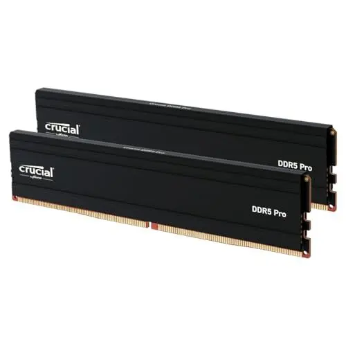 Produktbild: Crucial Pro DDR5 RAM 32GB Kit (2x16GB) 5600MHz, Intel XMP 3.0, PC Computer Arbeitsspeicher - CP2K16G56C46U5