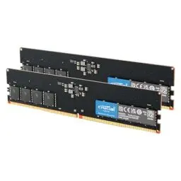 Produktbild: Crucial RAM 32GB Kit (2x16GB) DDR5 5200MHz (oder 4800MHz) Desktop Arbeitsspeicher CT2K16G52C42U5