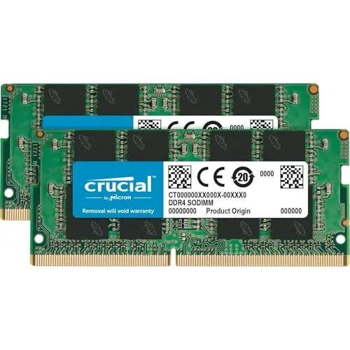Produktbild: Crucial RAM CT2K16G4SFD824A 32GB (2x16GB) DDR4 2400MHz CL17 Laptop Arbeitsspeicher Kit