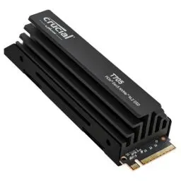 Produktbild: Crucial T705 1TB SSD PCIe Gen5 NVMe M.2 Interne SSD mit Premium-Kühlkörper, bis zu 13.600MB/s, Microsoft DirectStorage, PCIe 4.0 abwärtskompatibel, Solid State Drive - CT1000T705SSD5