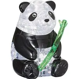 Produktbild: Crystal Puzzle | 3D Panda | Transparentes Design | 42 Teile | Bausatz für Kinder und Erwachsene | HCM Kinzel