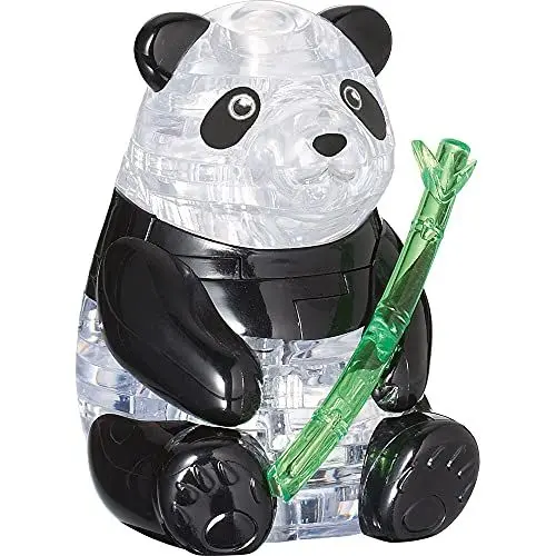Produktbild: Crystal Puzzle | 3D Panda | Transparentes Design | 42 Teile | Bausatz für Kinder und Erwachsene | HCM Kinzel