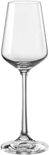 Produktbild: Crystalex Port Gläser für Likör, Port, Sherry, Dessertwein, Wodka Shot, Aperitif hart & langlebig, klare Stielschnapsgläser, 100% Kristall, absolut bleifrei, 65 ml, Sandra, Durchsichtig