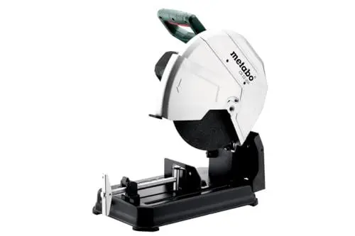 Produktbild: Metabo Metalltrennschleifer CS 22-355 – 601786000 – Zum Trennen von Profilen, Rohren und Stäben aus Stahl, NE-Metallen, Eisen und Gussprofilen – 4 m Kabellänge