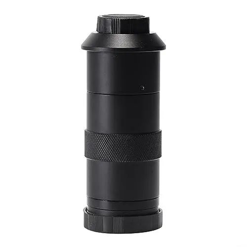 Produktbild: CS C-Mount-Objektiv, Mikroskop-Objektiv, industriell einstellbares Einzelzylinder-Zoomobjektiv für Elektronik, Schmuck, Kristallinspektion, LCD, 8X-130X