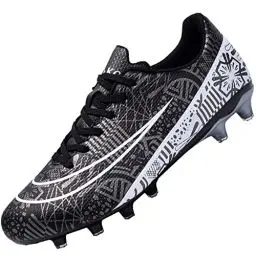 Produktbild: Csgkag Fußballschuhe Herren Trainingsschuhe Professionelle Stollen Spikes Cleats Jungen Kunstrasen Fussballschuhe Outdoor Sport Football Schuhe,Schwarz,EU45