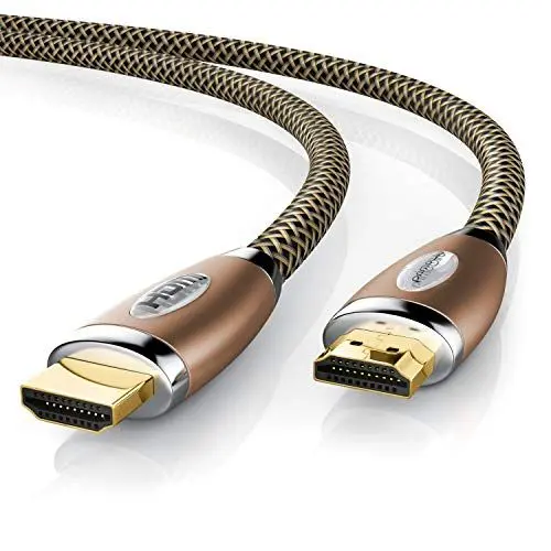 Produktbild: CSL - 3m Premium HDMI Kabel 2.1 UHD II 8k - High Speed with Ethernet - HDMI 2.1 2.0 2.0 1.4a - 8K Ultra HD II 4320p - Kabel 3 Fach geschirmt - 3D ARC CEC - Kupfer Design
