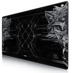 Produktbild: CSL - Übergröße Mauspad Gaming Titanwolf 1200x600mm - XXXL Mousepad groß mit Motiv - Tischunterlage Large Size - verbessert Präzision und Geschwindigkeit - XXL - für Logitech Maus und Tastatur