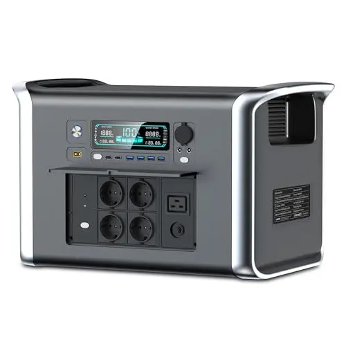 Produktbild: Ctolity Tragbare Powerstation 2048Wh LiFePO4 Akku - 2600W Stromgenerator 2 Std. Schnellladung für Outdoor Camping Wohnmobil Hausgebrauch