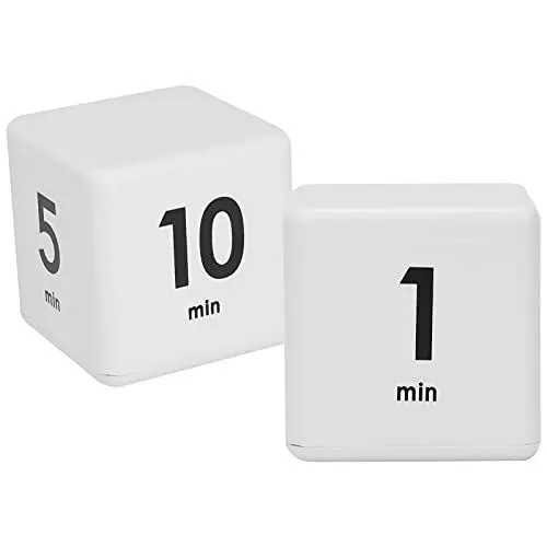 Produktbild: Cube Timer, Professioneller Beauty Salon Flip Timer Zeitmanagement Cube Timer für Schülerstudium für Zeitmanagement und Countdown-Einstellungen(1-3-5-10 Minuten)