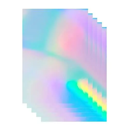 Produktbild: Bleidruck Holografische Aufkleber Papier, A4 Größe 20 Blatt Bedruckbares Vinyl Aufkleber Papier