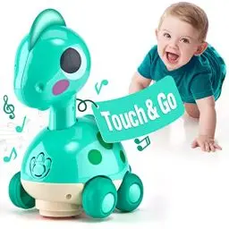 Produktbild: CubicFun Musik Baby Spielzeug Dinosaurier für 6-12-18 Monate, Kriechendes und Singendes Musikalisches Babyspielzeug,Tummy Time Toys für Kleinkinder für 6-12 Monate Junge Mädchen