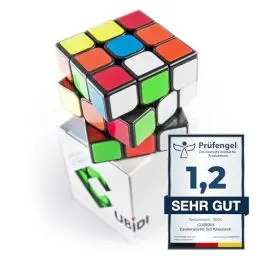 Produktbild: CUBIDI® Original Zauberwürfel 3x3 Klassisch - Typ Los Angeles | Speed Cube 3x3 mit optimierten Dreheigenschaften | Magic Cube für Anfänger und Fortgeschrittene