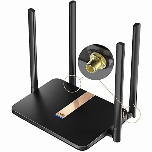 Produktbild: Cudy AC1200 entsperrter 4G LTE Modem Router mit SIM-Kartensteckplatz, 1200 Mbit/s Mesh-WLAN, austauschbaren Mobilfunkantennen, SMA, DDNS, VPN, Cloudflare, LT500D mit austauschbarer Antenne