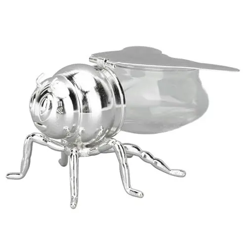 Produktbild: Cuifati Dekoratives Bienenhonigglas, ästhetischer Kurzfristiger Behälter für Honig, Sirupe, Gewürze, Öl, Frühstücksspeisen, Desserts, Tee, Honigbehälterspender für das