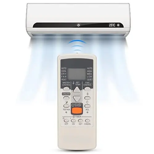 Produktbild: Cuifati Ersatz-Klimaanlagen-Fernbedienung für Fujitsu AR JE5 AR JE4 AR JE6 AR PV1, Universal-Fernbedienung für Klimaanlage AA Powered by (Nicht Im Lieferumfang Enthalten)