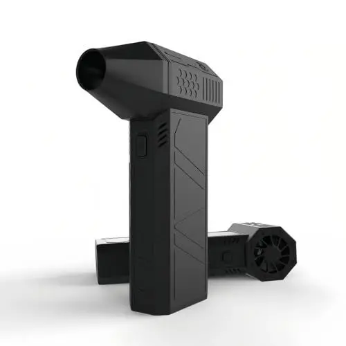 Produktbild: Cuifati Elektrische Staubgebläse Druckluftspray, 3-Gang 130.000 U/min, Superstarker Compressed Air Duster mit 6000mAh Akku, Tragbar Turbo Fan für PC Reinigungsset, Tastatur,Auto,Schnee entfernen
