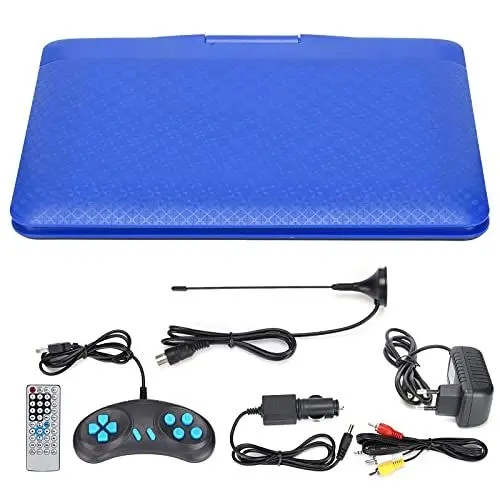 Produktbild: Cuifati Mobiler DVD-Player, Unterstützungsspielfunktion, Intelligente Abschaltspeicherfunktion, Geeignet für ältere Menschen, Kinder, Mittleres Alter, Junge Leute.(Blau)