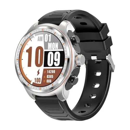 Produktbild: Cuifati Smartwatch mit Ohrhörern, 2-in-1-Bluetooth-Kopfhörer und Smartwatch, 1,53 Zoll Runde Fitness-Tracker-Uhr – 100+ Sportmodi – Schlafüberwachung – Sportuhr für Männer und Frauen