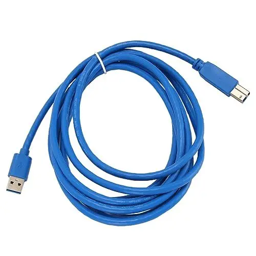 Produktbild: Cuifati USB3.0-Druckkabel, 9,8 Fuß Langes Druckerkabel, USB-A-Stecker auf B-Stecker, Ersatzkabel für Mäuse, Tastaturen, Drucker und Kameras, Hochgeschwindigkeits-Drucker-Scanner-Kabel