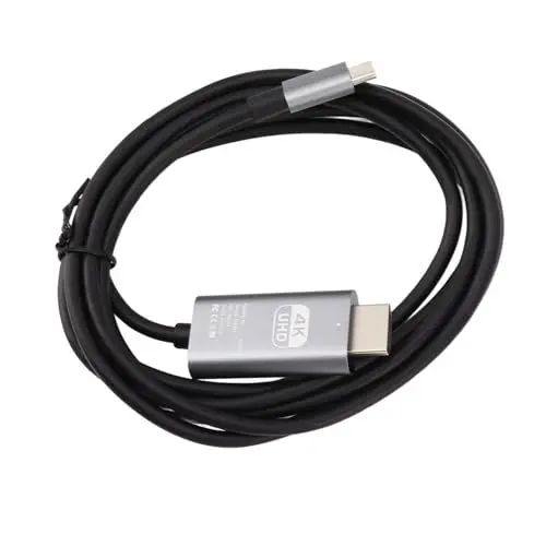 Produktbild: Cuifati USB C auf HDMI-Kabel, 4K 30 Hz UHD HDMI-Verlängerungskabel, USB C auf HDMI-Adapter, 10 Gbit/s Hochgeschwindigkeits-Schnittstellenkabel, Kompatibel mit IOS, Android, MAC OS, Windows