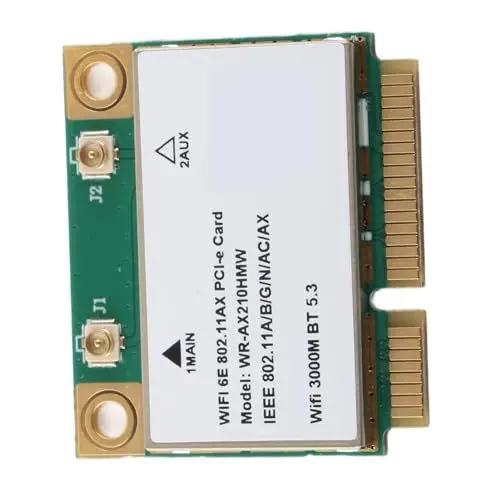 Produktbild: Cuifati Wireless Net Card 5374M WiFi 6E 5G Triple Band Gigabit 6GHz Band mit PCIE Port, Schnelle MU MIMO Technologie, BT5.2, 2,4G/5G/6G Geschwindigkeit, für Notebooks, Kleine