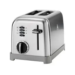 Produktbild: Cuisinart 2-Scheiben-Toaster | Breite Schlitze, ideal für dickes Brot und Bagels | 6 Bräunungsstufen plus Abtauung | Breite Schlitze, High-Lift-Hebel | Passender Wasserkocher erhältlich | Edelstahl
