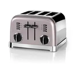 Produktbild: Cuisinart 4-Scheiben-Toaster | Breite Schlitze, ideal für dickes Brot und Bagels | 6 Bräunungsstufen plus Abtauung | Breite Schlitze,High-Lift-Hebel | Passender Wasserkocher erhältlich | Rosa
