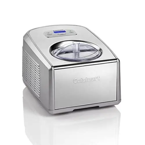 Produktbild: Cuisinart Eiscreme- und Gelato-Maschine | Macht Eiscreme, Gelato, Sorbet, gefrorenen Joghurt in 40 Minuten | Hausgemachte Desserts | Schüssel muss nicht vorgefroren werden | Edelstahl | ICE100BCU