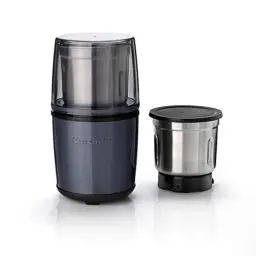 Produktbild: Cuisinart Elektrische Gewürzmühle | Kaffeemühle, Nussmühle, Samenmühle für die Küche, nass & trocken | Elektrisch | Zwei Edelstahlschalen mit Aufbewahrungsdeckeln | Spülmaschinenfest | Blau