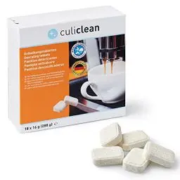 Produktbild: culiclean 18 Entkalkungstabletten Entkalkertabs Entkalker für Kaffeevollautomaten kompatibel mit Jura, Siemens, Nespresso, Tassimo, Miele, Bosch, Dolce Gusto, Sage Kaffeevollautomat