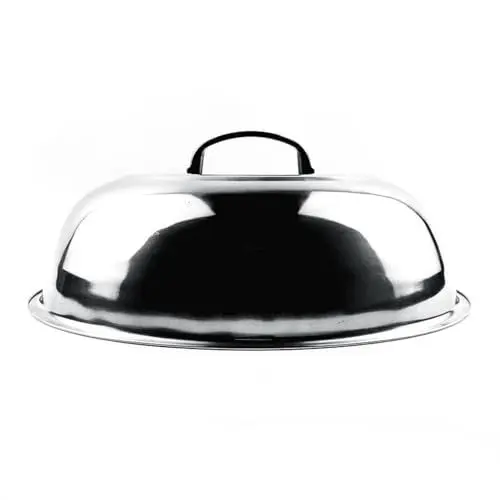 Produktbild: Topfdeckel, Haushalts-Universal-Pfannendeckel, Edelstahl, zum Rühren, Braten, Dampfen, Kochen, multifunktionaler runder Deckel (40 cm)