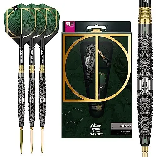 Produktbild: Target Darts Cult 01 90% Wolfram Schweizer Spitze Stahlspitze Darts Set, 21G | Swiss Point Dart Set, Tungsten Barrel, Profi Dart Set, Swiss Point Tool inklusive