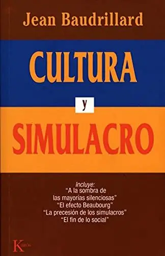 Produktbild: Cultura y simulacro (Ensayo)