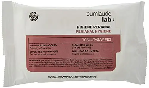 Produktbild: Cumlaude Lab - Perianale Tücher, Feuchte Reinigungstücher für die Perianale Hygiene, Provitamin B5, Feuchtigkeitsspendend, Hypoallergen, paraben- und alkoholfrei, Dermatologisch getestet - 15 Stück