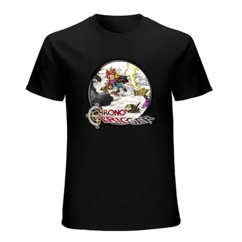 Produktbild: Cuo Chrono Trigger Game Unisex Short Sleeve T-Shirt Black XXL