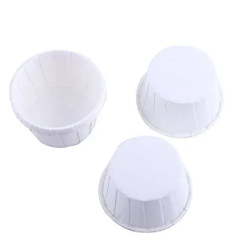 Produktbild: Cupcake,100pcs Cupcake Förmchen Papier Kuchen Cupcake Muffin Baking Cup für Party Hochzeit Weihnachten (Weiß)