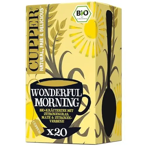 Produktbild: Cupper Bio Kräutertee Wonderful Morning, 20 Beutel, 35 g