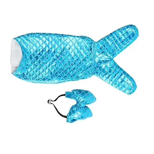 Produktbild: Cuque Hundekostüm Kleidung Warmes, hautfreundliches Haustier-Halloween-Fisch-Kostüm, niedlich, reflektierend, für kleine Haustiere (XL)